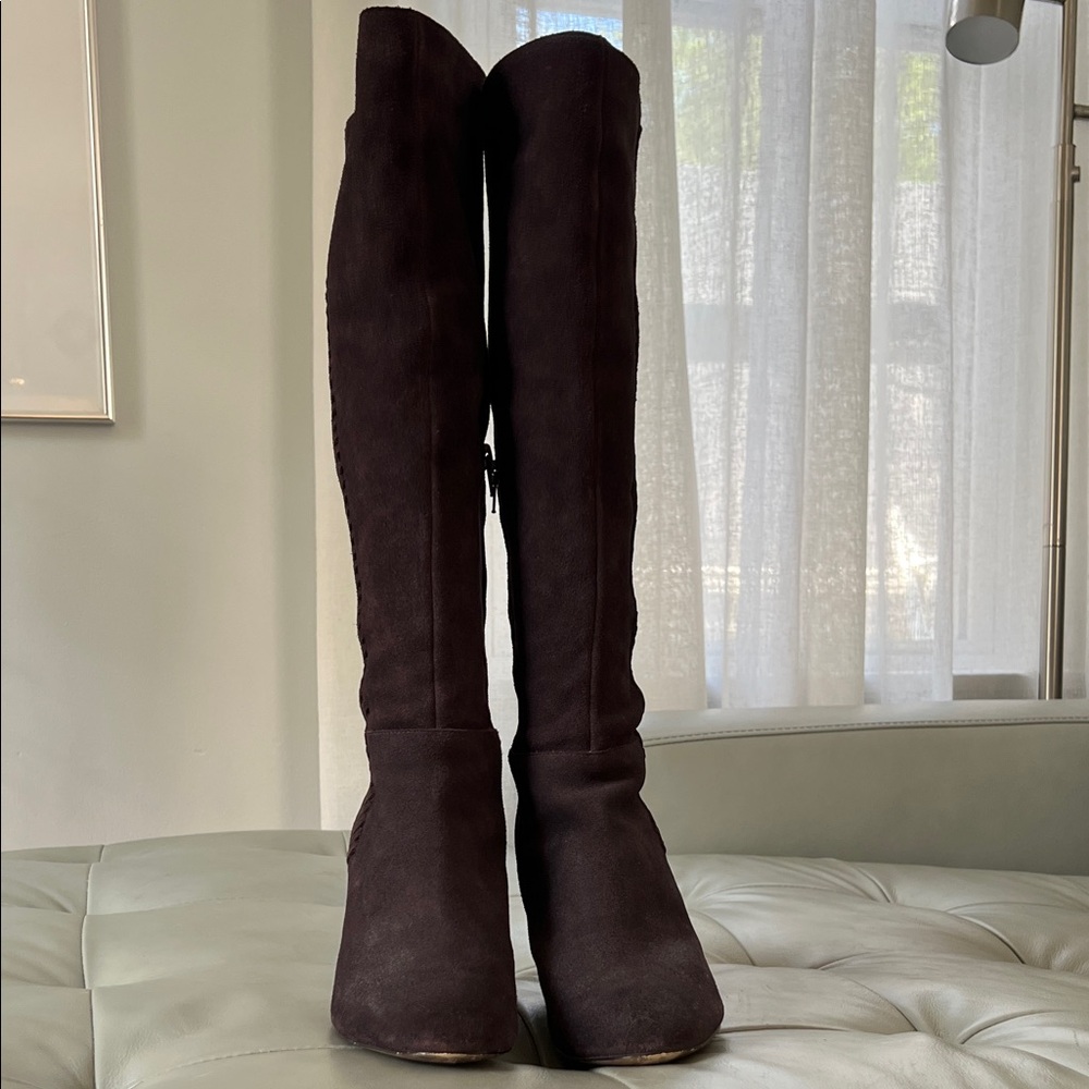 Dark Brown Suede Boots